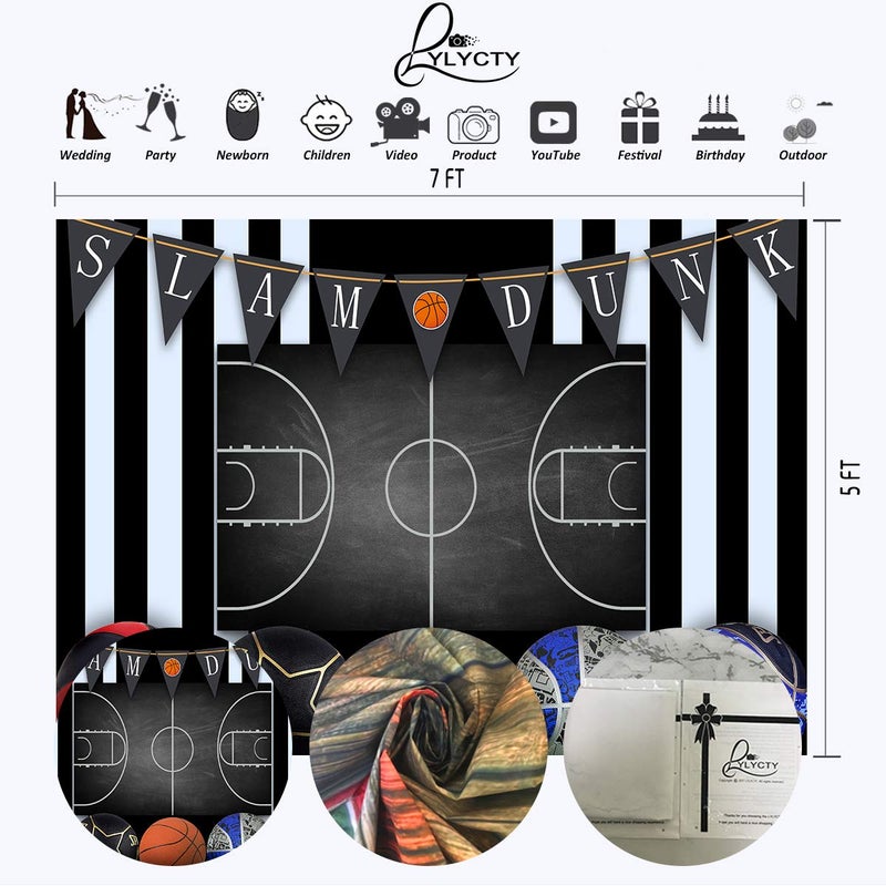 LYLYCTY Basketball Bakcdrop for Theme Party Spulies Banners Sports Photography Background - Image 2